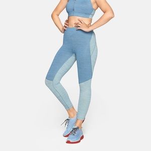 Outdoor Voices two-tone techsweat leggings